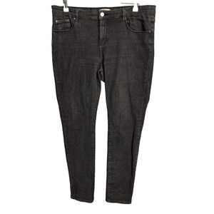 Jacqueline Riu Women's 44 Black Denim Jeans Straight leg Sexy Casual Everyday